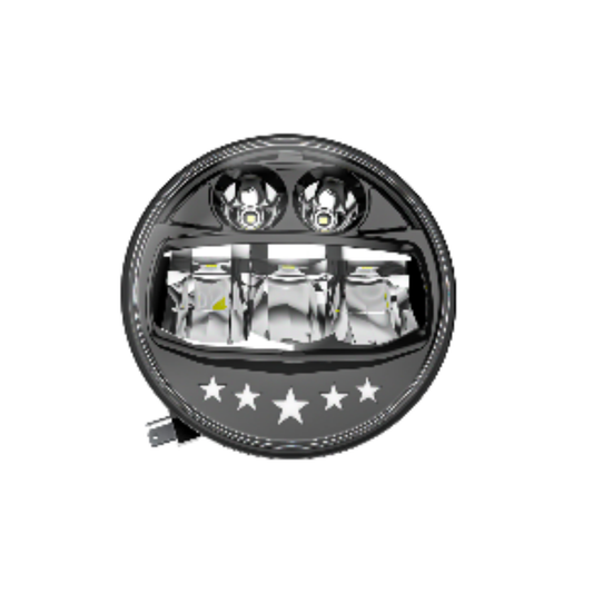 X-7SEVEN 5.75 Inch Round LED Headlight with DRL - X7LHR07