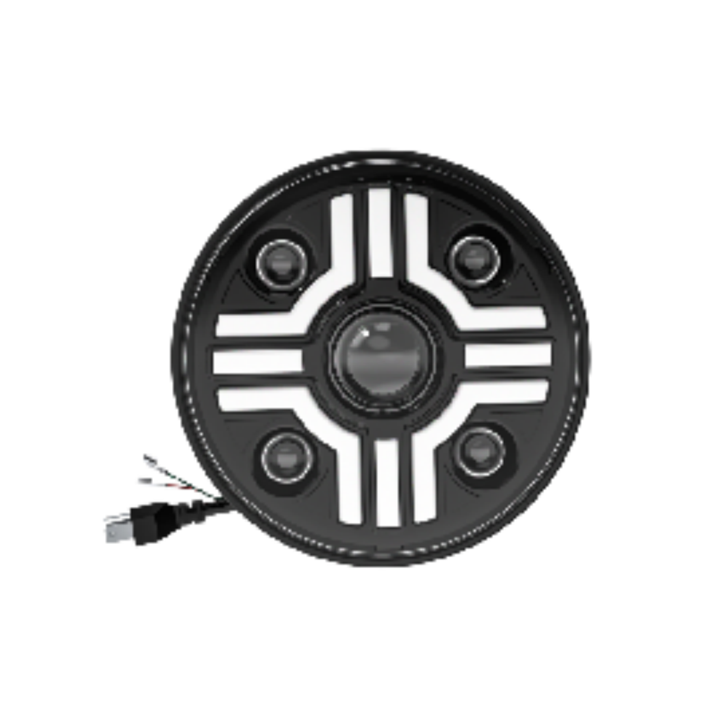 X-7SEVEN 7 Inch Round LED Headlight with DRL - X7LHR12