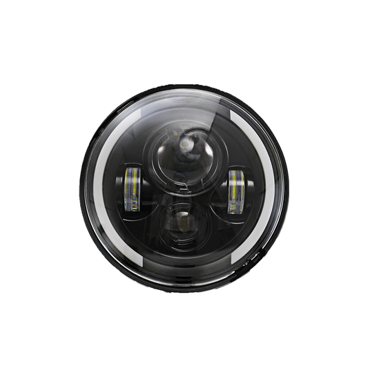 X-7SEVEN 7 Inch Round LED Headlight with DRL - X7LHR24