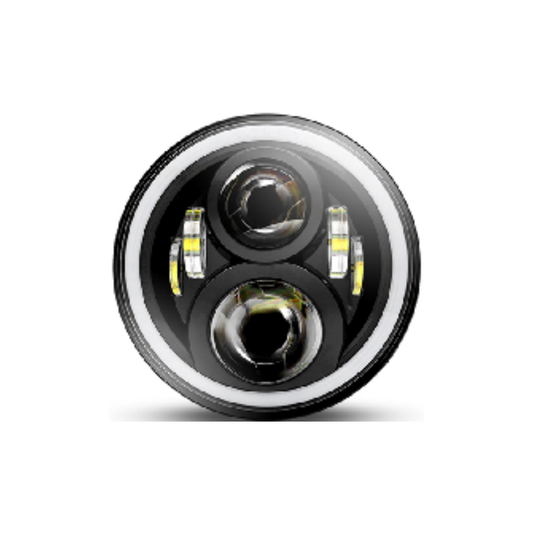 X-7SEVEN 7 Inch Round LED Headlight with DRL - X7LHR28