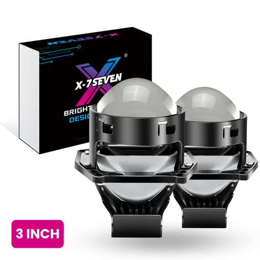 X-7SEVEN A98 OEM/ODM 3 Inch Bi-LED Projector Lens Customizable Headlight Assembly with Laser for Aftermarket Upgrade