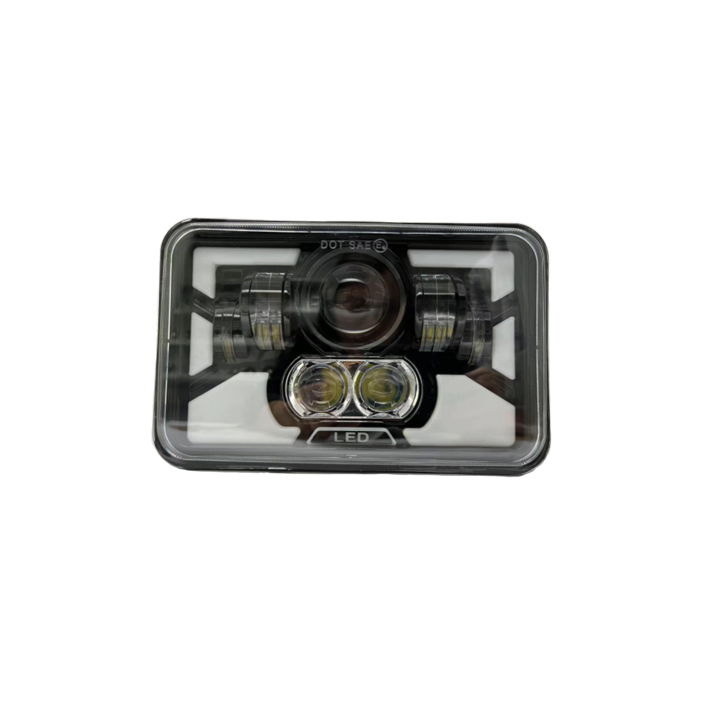 X-7SEVEN 4X6 Inch LED Headlight with DRL - X7STH02
