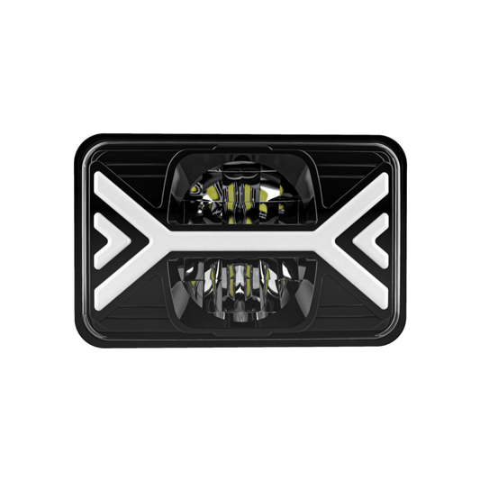 X-7SEVEN 4X6 Inch LED Headlight with DRL - X7STH06