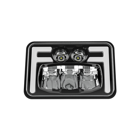 X-7SEVEN 4X6 Inch LED Headlight with DRL - X7STH08