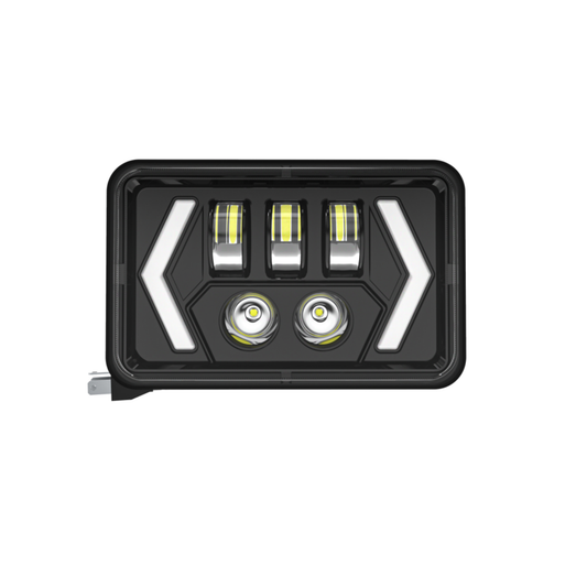 X-7SEVEN 4X6 Inch LED Headlight with DRL - X7STH24