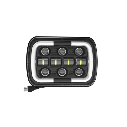 X-7SEVEN 5X7 Inch LED Headlight with DRL - X7STH27