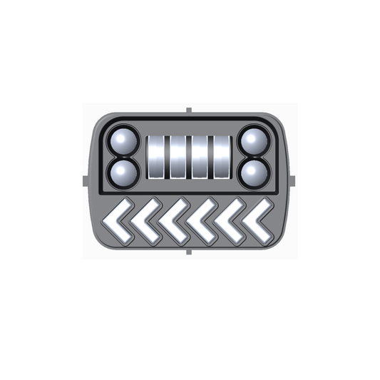 X-7SEVEN 5X7 Inch LED Headlight with DRL - X7STH33