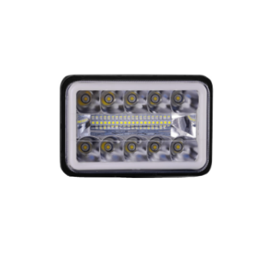 X-7SEVEN 4X6 Inch LED Headlight with DRL - X7STH56