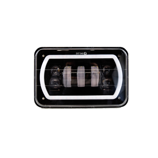 X-7SEVEN 4X6 Inch LED Headlight with DRL - X7STH77