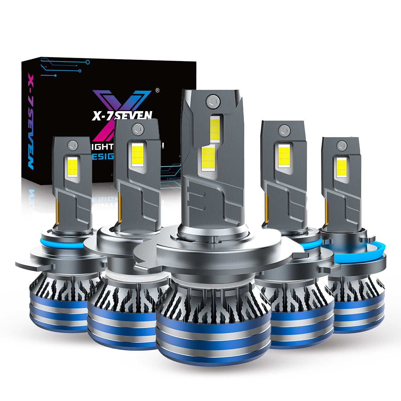 X-7SEVEN Hot Selling X-Yuniverse Series 150W 30000LM Car Light Bulb H11 Canbus Kit Faros 12V 9005 9006 Auto H4 Led Headlight