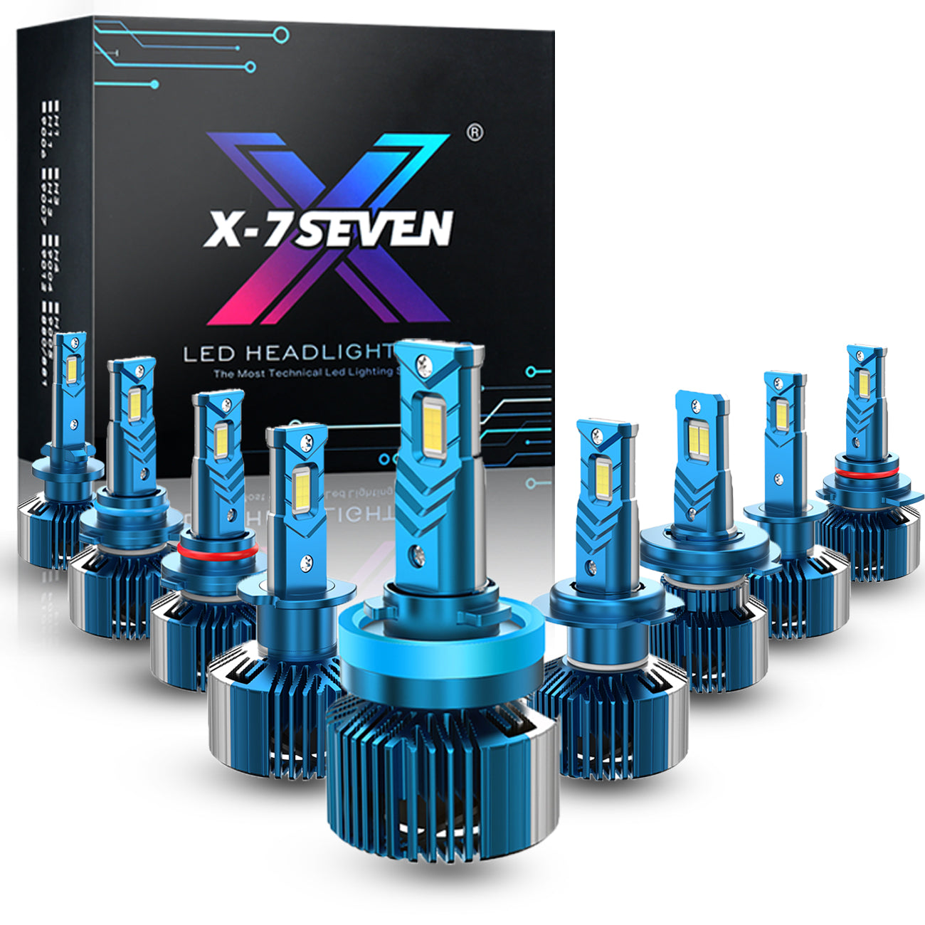 X-7SEVEN Super Canbus X-Emperor Pro Series 115W 13000LM Auto Headlight Wholesale LED Headlight H4 H7 H11 Led Headlamp For Jeep