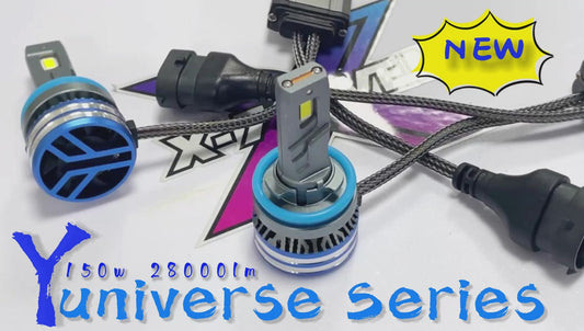 X-7SEVEN Hot Selling X-Yuniverse Series 150W 30000LM Car Light Bulb H11 Canbus Kit Faros 12V 9005 9006 Auto H4 Led Headlight