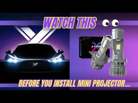 X-7SEVEN Perfect Cutting Line H4 Lumino Series Super Bright Mini LED Projector Lens For Car and Motorcycle